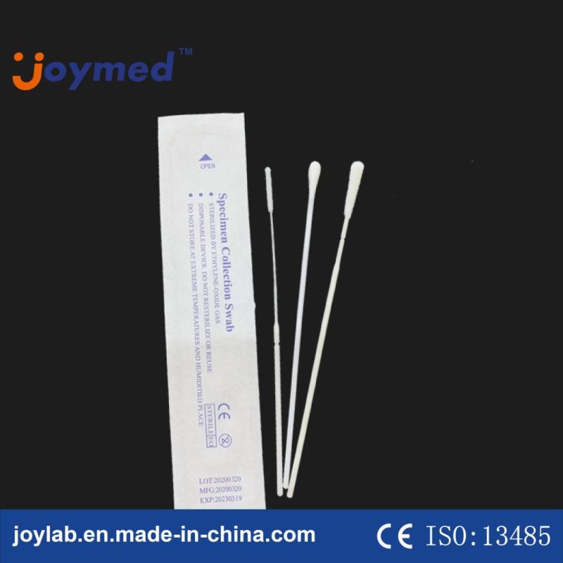 Medical Specimen Collection Sterile Flocked Swabs Nasopharyngeal Swab for Virus Flocking Sampling Swab