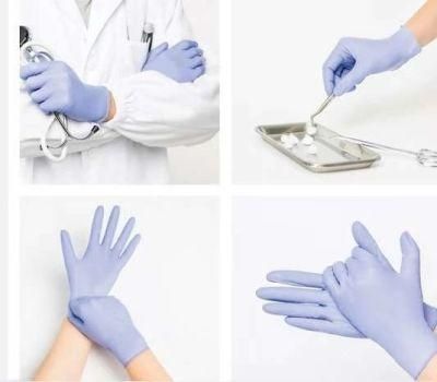 Disposable Non Sterile Latex Gloves Powder Free Food Nitrile Gloves Medical Disposable Nitrile Gloves