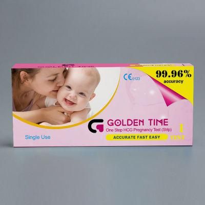 CE ISO Approved HCG Pregnancy Test Strip 2.5mm Quick Delivery