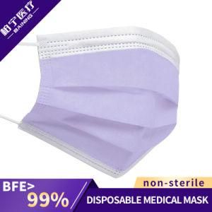 3 Ply Non-Woven Disposable Mask Medical Facial Earloop China Manufacturer Medical Mask