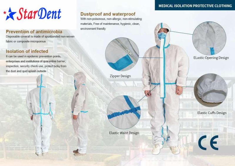 Protective Coverall Product Standard Safety Protective Clothing Medical Isolation Suit