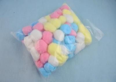 Medical Disposable Cotton Ball~100% Cotton~Colorful