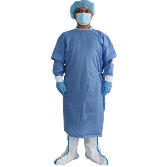 Hospital Disposable Gowns Non Woven Fabric for Disposable Surgical Gown