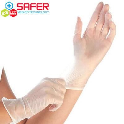 Disposable Examination Clear Vinyl Glove with Powder Free