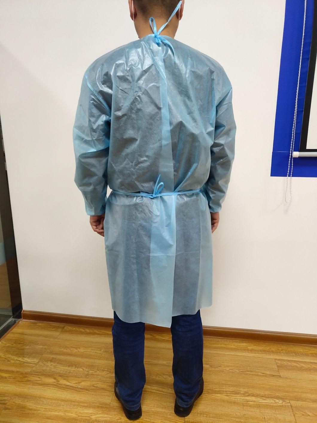 PP Protective Medical Disposable Isolation Gown Non-Surgical