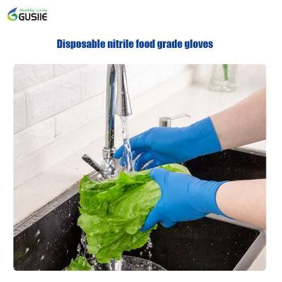 Powder Free Medical Food Examination Disposable Nitrile Gloves