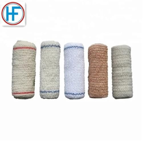 Medical Comsumable Available Samples Hf a-4 Red Line Elastic Crepe Bandage