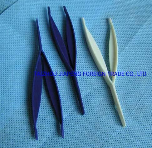 Disposable Medical Plastic Tweezers PS Plastic Forceps