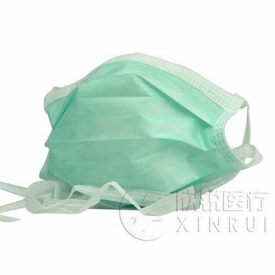 3-Ply Non-Woven Medical Supply Disposable Surgical Face Mask with Tie-on Bands