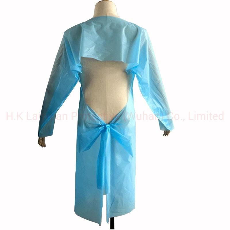 Ly Disposable Plastic Isolation Gown