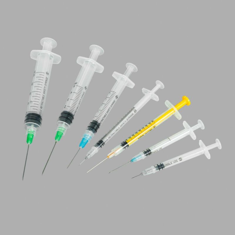 Disposable Syringe 1-60ml for Hypodermic Injection with CE/FDA Certificate