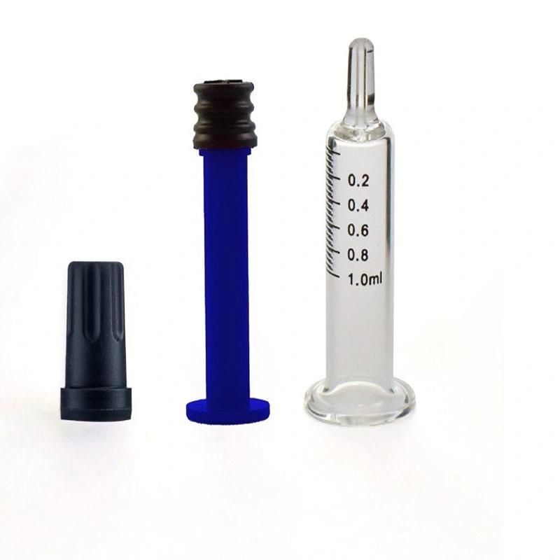 Custom Logo Luer Lock 1ml Standard Oil Glass Syringe