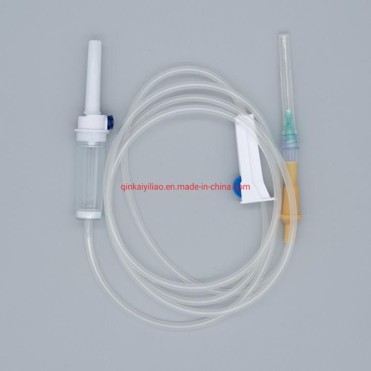 Infusion Set/IV Giving Set with Two Plastic Spikes