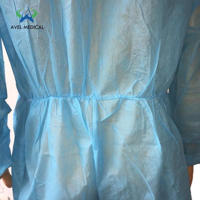 Medical Products AAMI Level 1/2/3 En13795 PP/PE/SMS Disposable Waterproof Medical Surgical Protective Non-Woven Isolation Gown Disposable Coverall Clothing