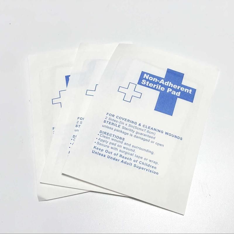 Medical High Quality Non-Adherent Sterile Pad 5X7.6cm Non-Woven Dressing Pad