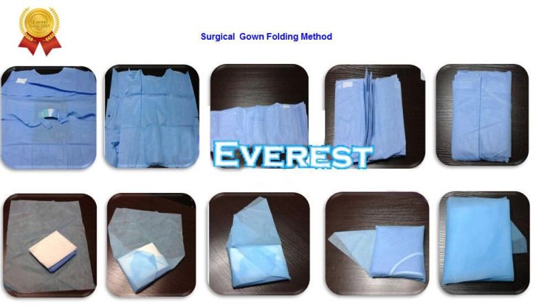 Surgical Gown with Sterile Pouches