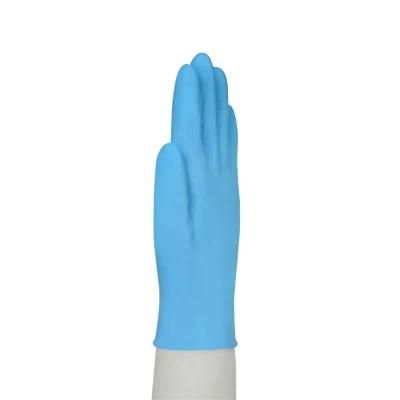 Hot Sale Safety Disposable Blue Heavy Duty Work Examination Nitrile/Vinyl/PVC/Rubber/Latex/ Gloves Powder Free Working Gloves