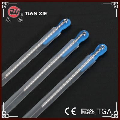 Professional Supplier Different Sizes 100PCS High Quality Stainless Steel Handle Sterile Acupuncture Needles with Guide Tube