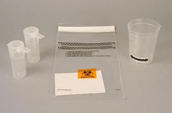 3/4layers 95kpa Laboratory Plastic Zip Lock Biohazard Specimen Transport Bags