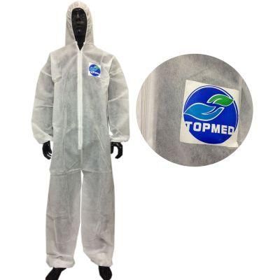 Diposable Non-Woven Hooded Safety Clothing Suits Non Woven Coveralls