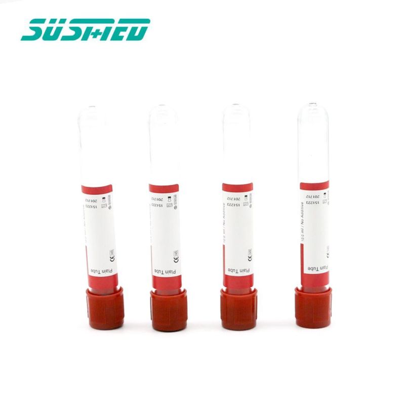 Plain Vacuum Blood Collection Tube Glass Material