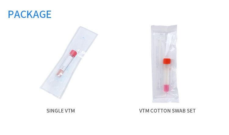 Disposable Medium Sterile Sample Collection Vtm Sampling Tube Kits