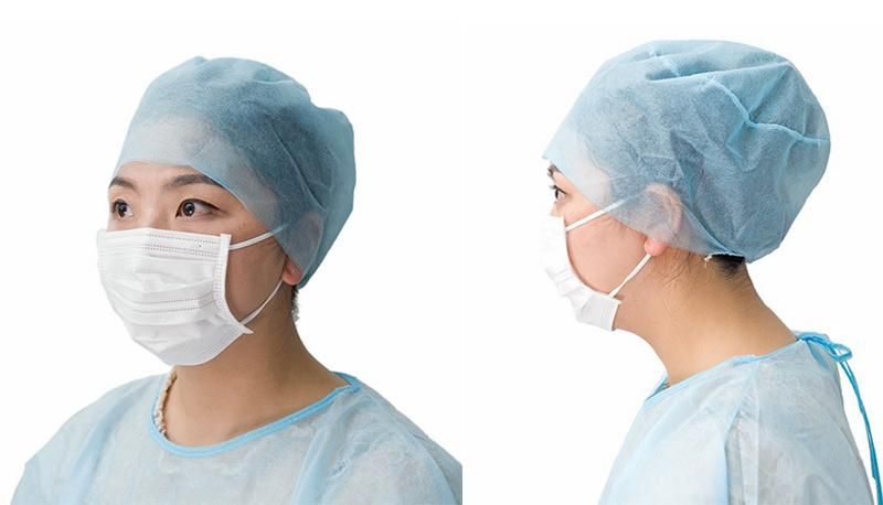 Disposable PP Nonwoven Work Surgical/Doctor Cap Made by Hand