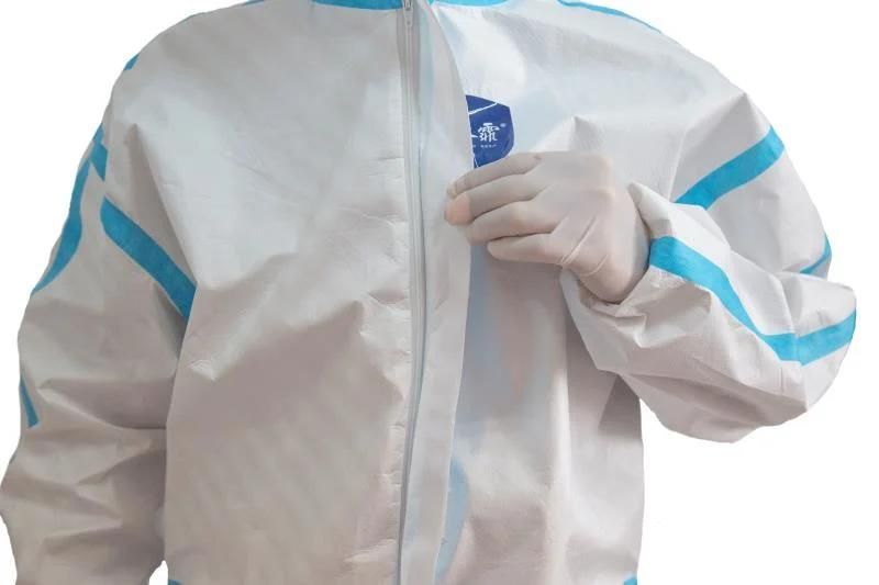 Protective Coverall GB19082-2009 Certificated Disposable Medical Emergency Clothing