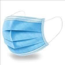 Adult Nonwoven Light Blue Disposable Face Mask 3ply with Earloop Type