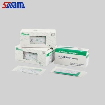 Surgical PGA Polyglactin 910 Pds Chromic Catgut Silk Nylon Polypropylene Sutures