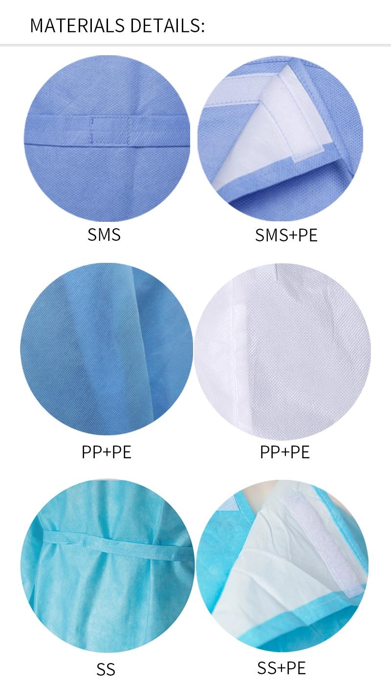 Factory Eo Gas Sterile Medical Scrubs Non Woven Disposable Scrub Suit for Hospital