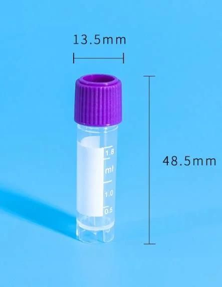 Laboratory Disposable Plastic Freezing Cryogenic Cryo Cryovial Tube 1ml