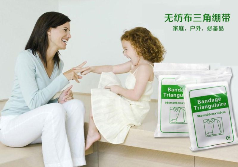 96*96*136cm Non Woven Non Stick Arm Sling Triangular Bandage