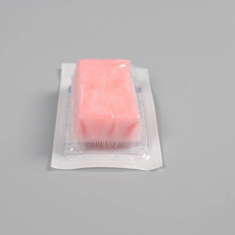 Disposable 4% Chlorhexidine Gluconate Solution Sterile Soft Sponge with Nail Cleaner Surgical Hand Brush