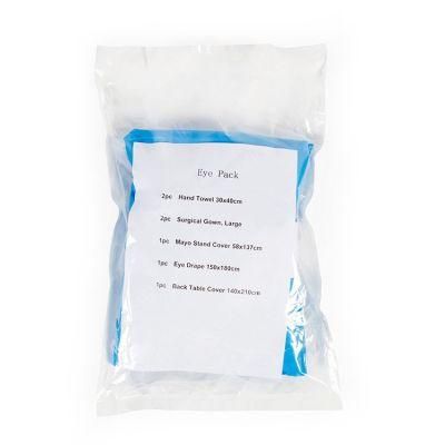 Ce ISO Disposable Sterile Packing Ophthalmic Drape Pack