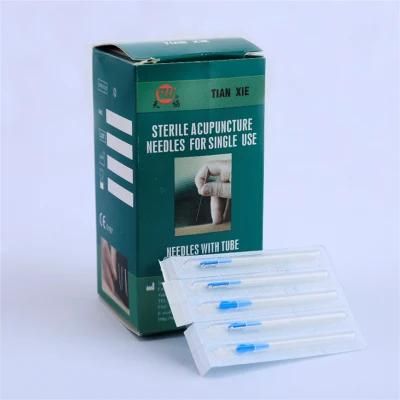 Tianxie Professional Supplier Different Sizes 100PCS Disposable Sterile Painless Dry Needle Acupuncture Needles