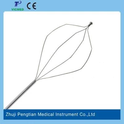 Ce Approved Single Use Stone Extraction Removal Basket Diamond Shape