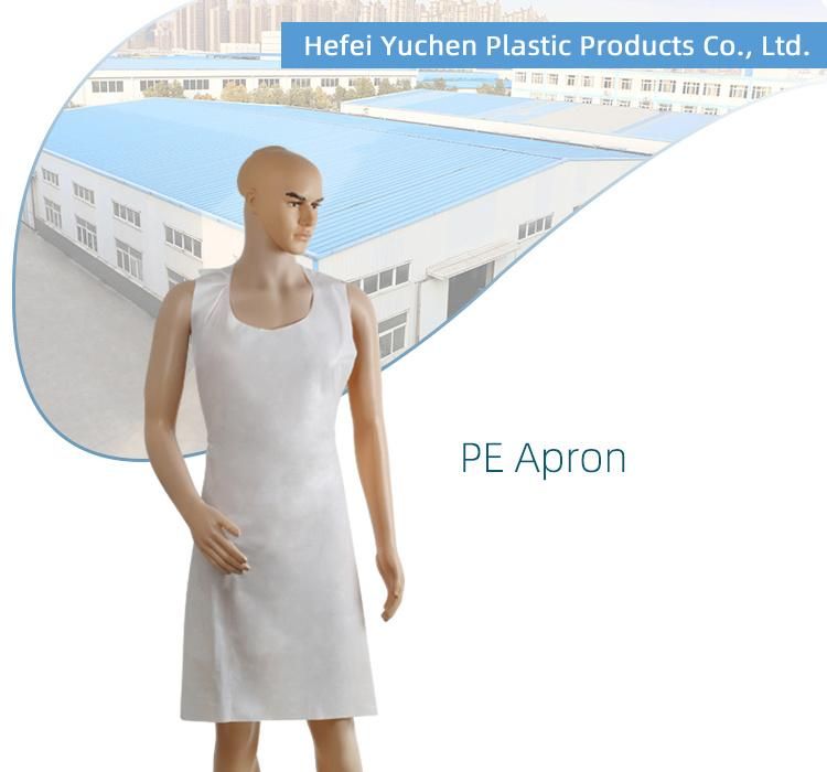 Disposable PE Apron for Housework LDPE HDPE Material Yuchen Factory Direct Sale