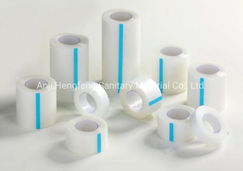 Mdr CE Approved First Aid Adhesive Plaster Transparent PE Tape for Wound