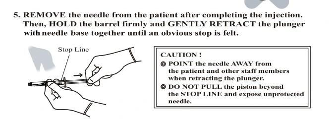 CE/FDA Approved Retractable Safety Syringe 0.3/0.5/1/3/5for Hypodermic Injection