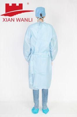 ASTM Tested AAMI Levels SMS Gown Isolation Gown Water Repellency