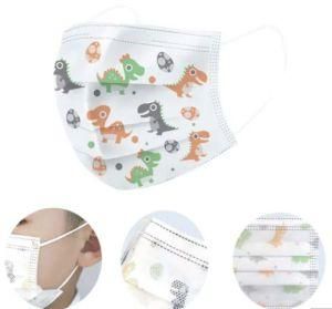 Kids Disposable Medical Surgical Mask Printed Cartoon