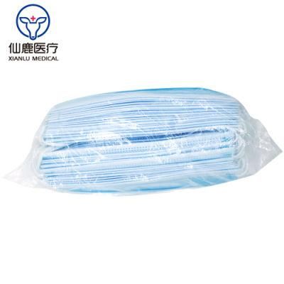 Surgical Disposable Face Mask with Earloop/3-Ply Face Mask/Doctor Nurse Patient Medical Protective Face Mask Factory