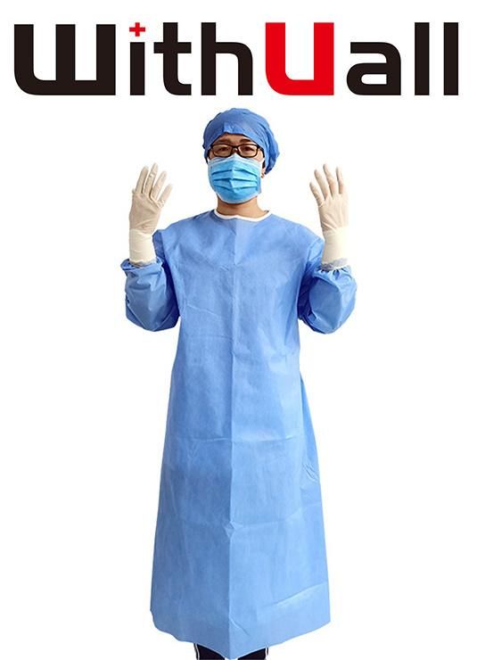 Blue Color M Size Disposable Surgical Gown