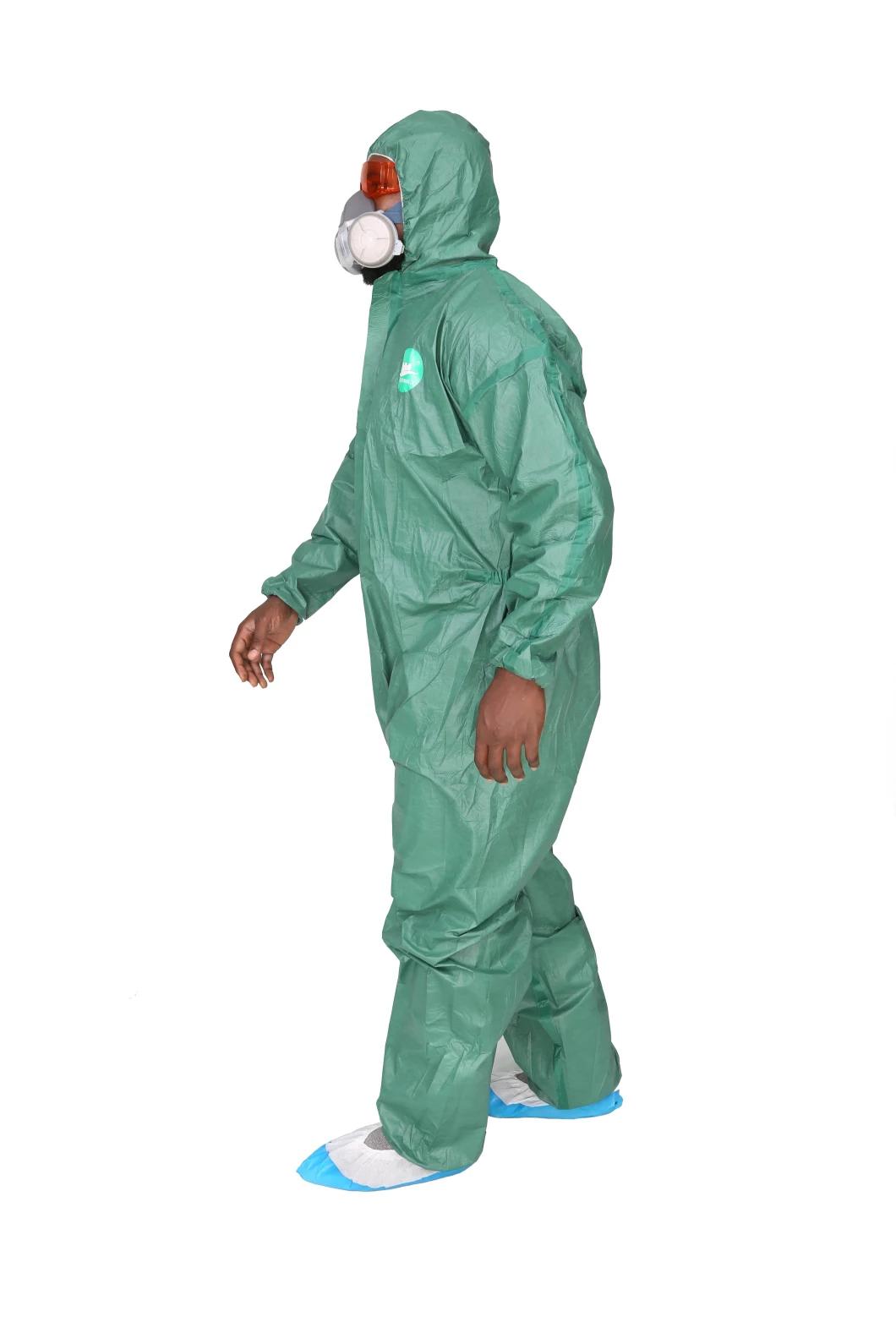 Type 4/5/6 Coverall Against Infectious Agent Biological En14126 Protective Coveralls Hazard Protection Coverall Isolation Gown Disposable