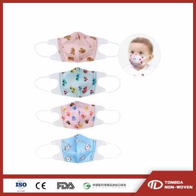 Delivery Fast CE Disposable Mask Lowest Price White Blue Fashion Kids Mask with Printing Protection Mask