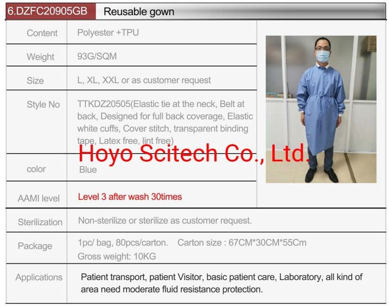 Reusable Surgical Gown Price of Surgical Gowns Operation Gown Surgical