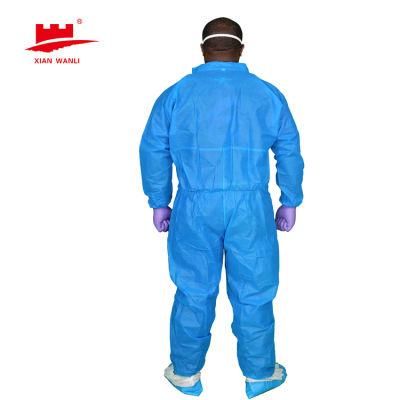 High Quality Custom Overalls Protective Suit Coverall Protection Clothing Medical Cheap Price Disposable Coverall with Chest Windows