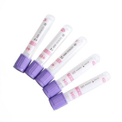 Factory Direct Sale Pet Plastic EDTA Tube 5ml in Tracheal Cannula