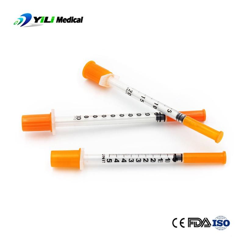 Unibody Insulin Syringe for Diabetics Single Use Only